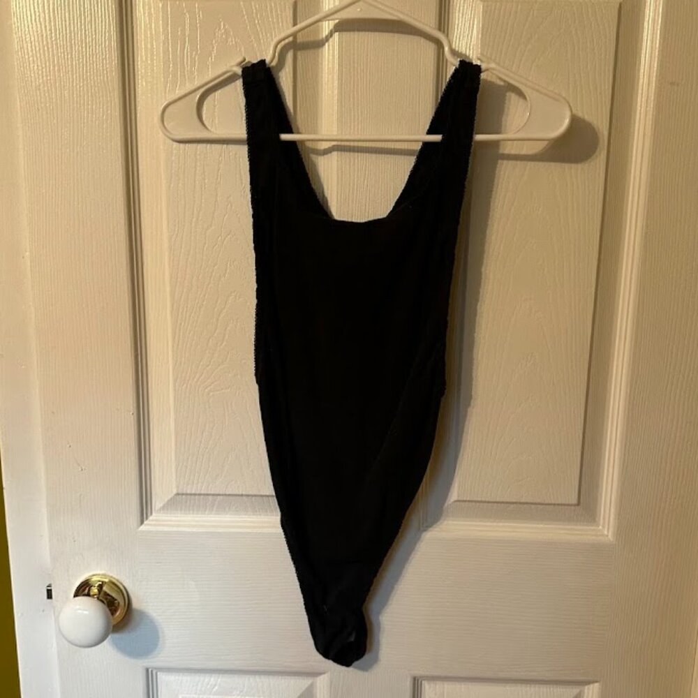 EUC Skims High Side Charcoal Everyday Essential Bodysuit